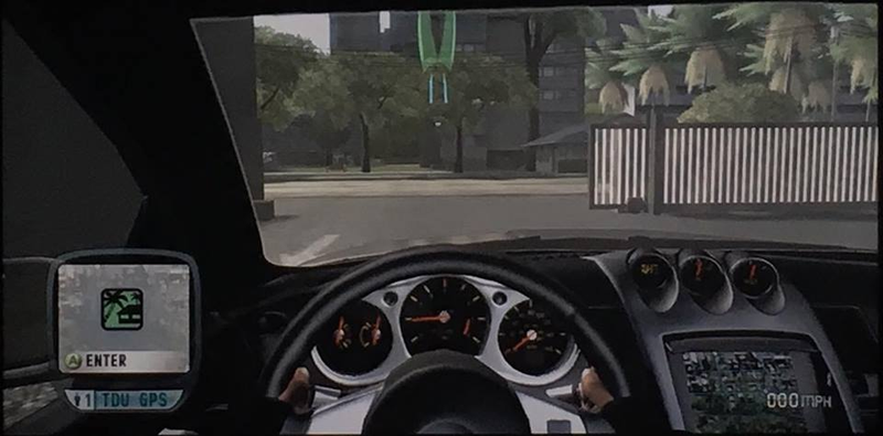 One of my favorite little details, in-car navigation screens actually display an active map, not just a black screen.